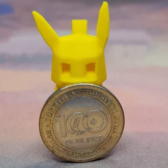 Minimalist Tasarım Pokemon Pikachu 4cm'lik Figür