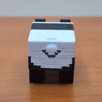 Minecraft Panda 3D Figür