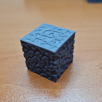 Piksel Tasarım Dekoratif Taş Blok - 3D Baskı Oyun Dekoru - ( sadece 1 (Bir) adet )