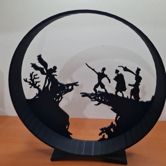 Harry Potter Üç Büyücü Kardeş Dekoratif Figür