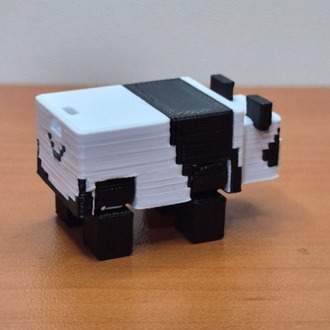 Minecraft Panda 3D Figür