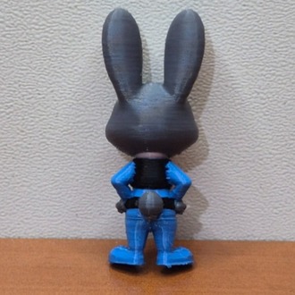 Judy Hopps Zootropolis Koleksiyon 3D Figür Masaüstü Aksesuarı Renkli 