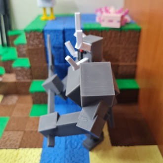 Minecraft Ferrous Wroughtnaut Figür - Gamer Oda Dekoru