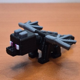 Minecraft Ender Ejderhası 3D Figür