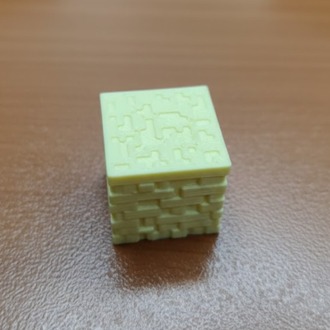 Piksel Tasarım Dekoratif Kum Bloğu - 1 Adet 3D Baskı Oyun Dekoru