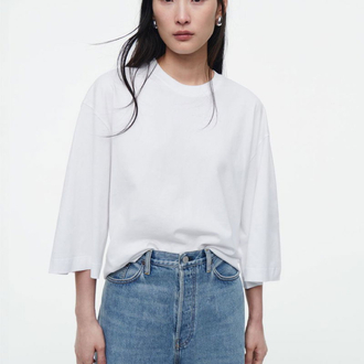 COS Boxy Fit T-Shirt - Beyaz