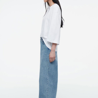 COS Boxy Fit T-Shirt - Beyaz