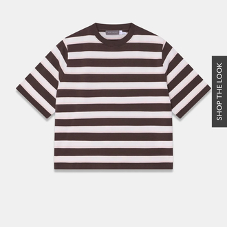 Mint Velvet Boxy Fit T-Shirt - Çizgili