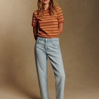 Sezane Le Mum Jeans - Buz Mavisi