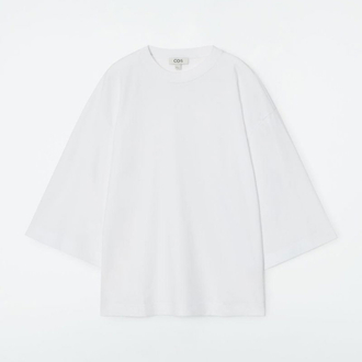 COS Boxy Fit T-Shirt - Beyaz