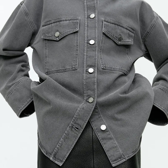 Arket Denim Gömlek - Gri