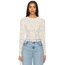Free People Dantel Üst - Krem