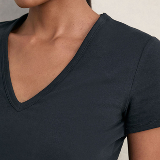 Reiss Leia V Yaka T-Shirt - Lacivert