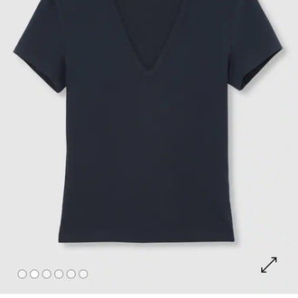 Reiss Leia V Yaka T-Shirt - Lacivert