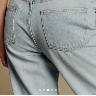 Sezane Le Mum Jeans - Buz Mavisi