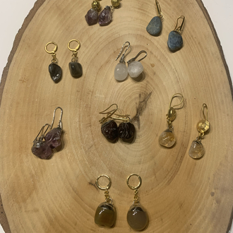 Garnet (Lal) Küpe