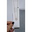 çelik van cleef kolye beyaz çift taraflı