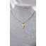 mini sarı mantar murano kolye 