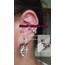 rodyum kaplama earcuff kıkırdak küpe deliksiz