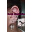 rodyum kaplama earcuff kıkırdak küpe deliksiz