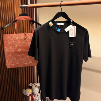 Loro Piana Siyah Logo Detaylı Tshirt