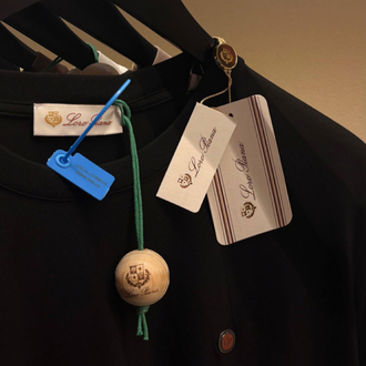 Loro Piana Siyah Logo Detaylı Tshirt