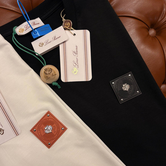 Loro Piana Beyaz Logo Detaylı Tshirt