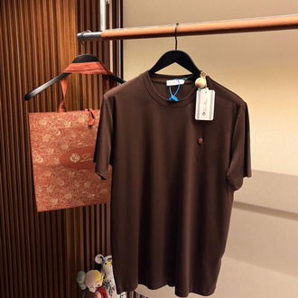 Loro Piana Kahverengi Logo Detaylı Tshirt