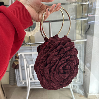 BORDO GÜL ÇANTA