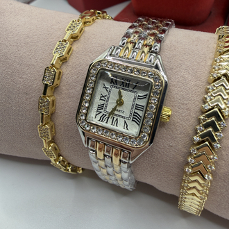 Cartier Modeli Şıklığında Saat 