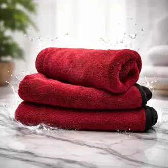 TitoCar Tek Taraflı Renkli Kaporta Bezi (Kırmızı) 50x80 cm
