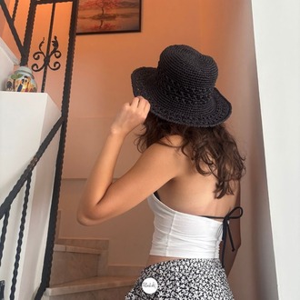 Siyah Örgü Şapka