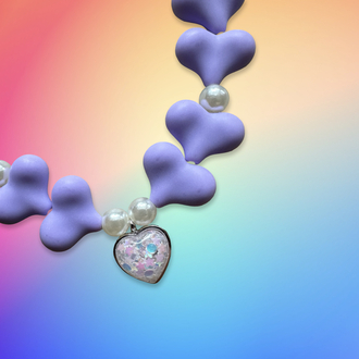 Heart Glow – Charmlı Boncuk Kolye