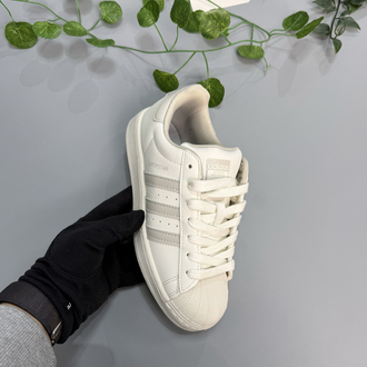 Adidas superstar bej gri 