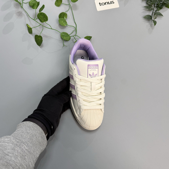 Adidas superstar bej lila 