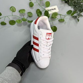 Adidas superstar beyaz kırmızı 