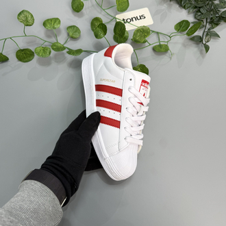 Adidas superstar beyaz kırmızı 