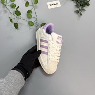 Adidas superstar bej lila 