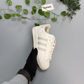 Adidas superstar bej gri 