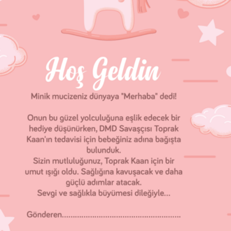 Hoşgeldin Bebek Dijital Tebrik Kartı