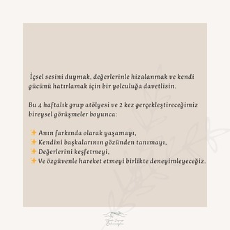 Kişisel Farkındalık & Bireysel Güçlenme Programı