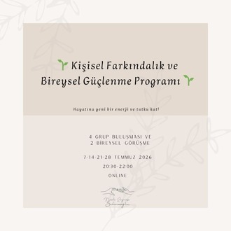 Kişisel Farkındalık & Bireysel Güçlenme Programı