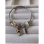 Çelik silver hello kıtty model charm bileklik