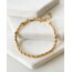 Çelik gold burgu bileklik 4mm