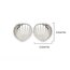 Çelik silver istiridye model küpe