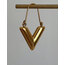 Çelik gold marka model V küpe