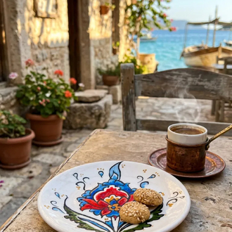 Lale-i Kekova Mini Çini Tabak