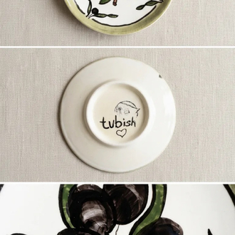 Zeytin Desenli Çini mini tabak 