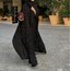 Taşlı pelerin abaya