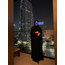 Taşlı pelerin abaya